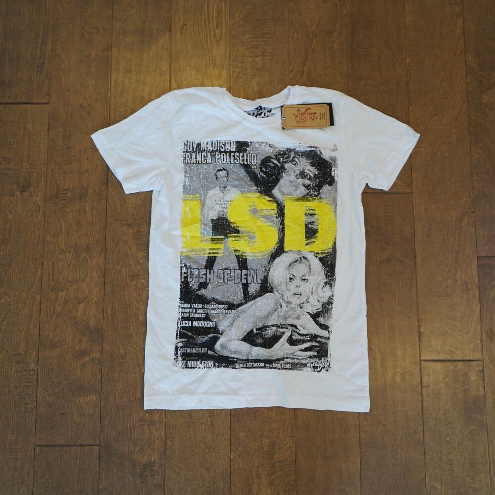 Radio Days LSD Flesh of Devil Vintage Movie Poster Tee NWT